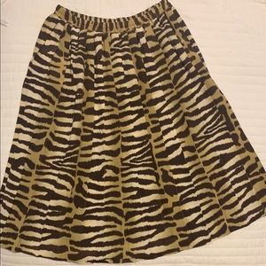 Vintage Animal Print Skirt